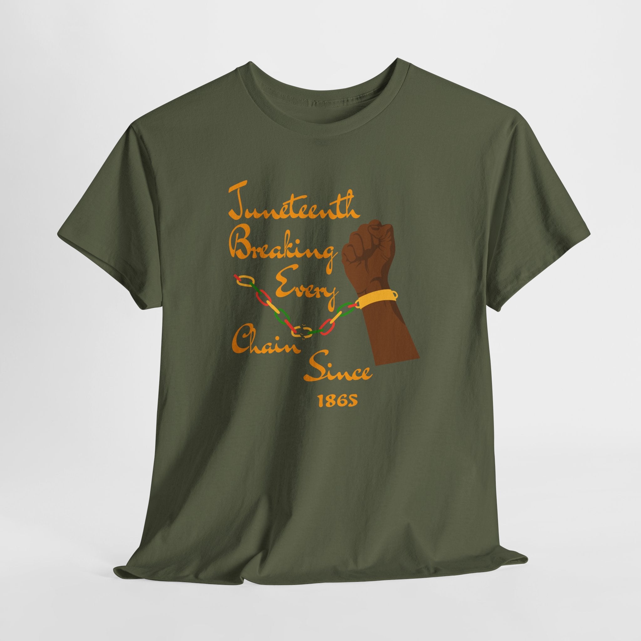 Juneteenth Freedom Tee — "Breaking Every Chain Since 1865"
