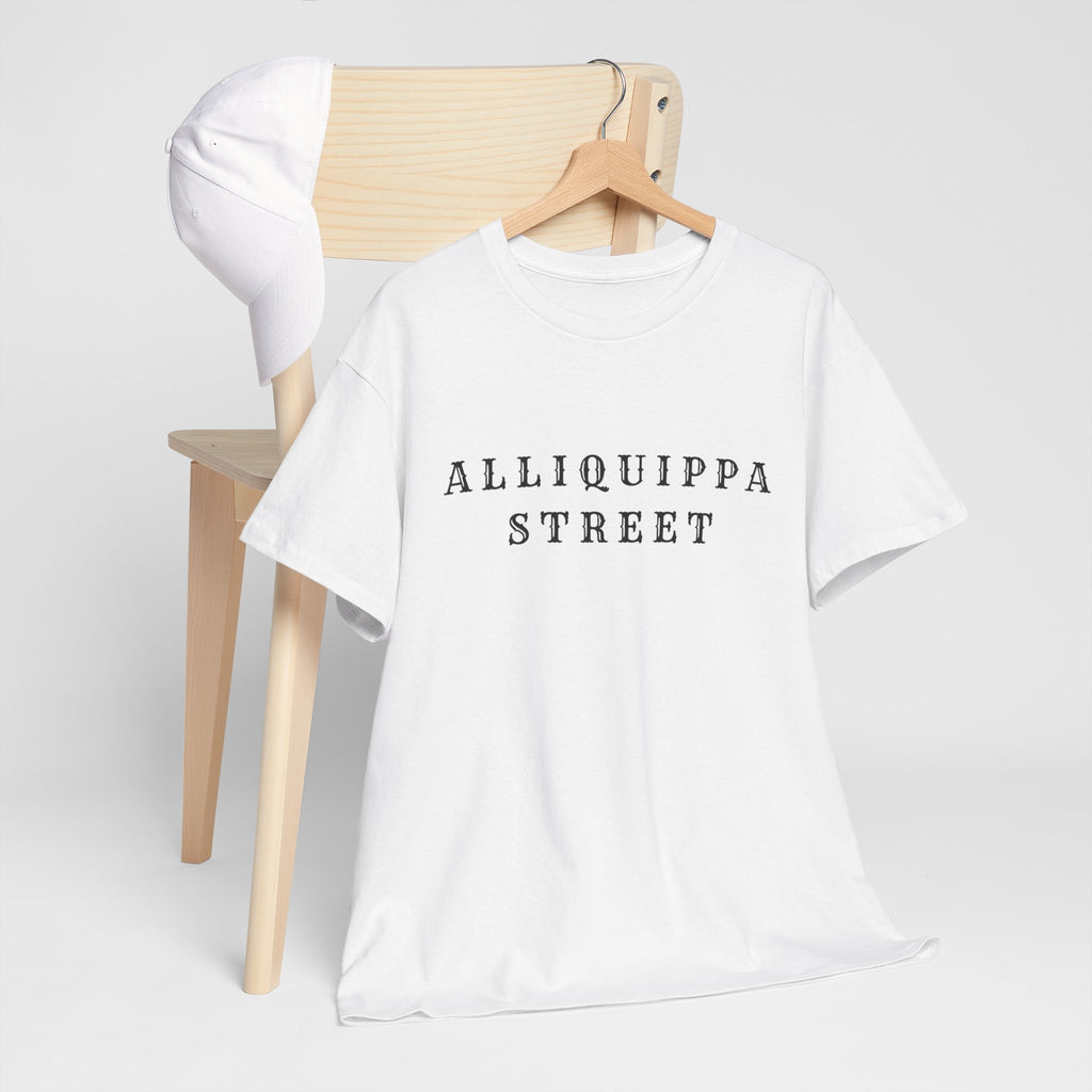 Alliquippa Street Tee - Minimalist Street Name Graphic T-Shirt