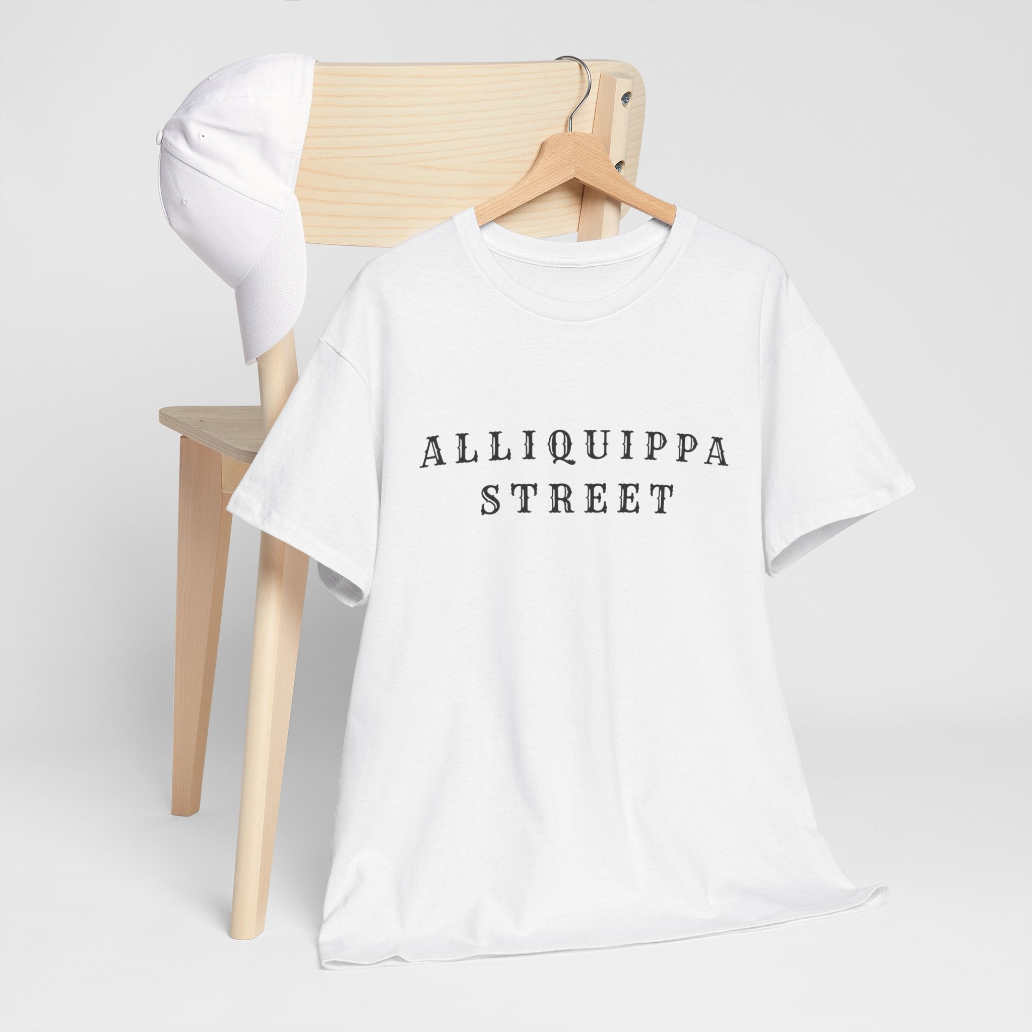 Alliquippa Street Tee - Minimalist Street Name Graphic T-Shirt