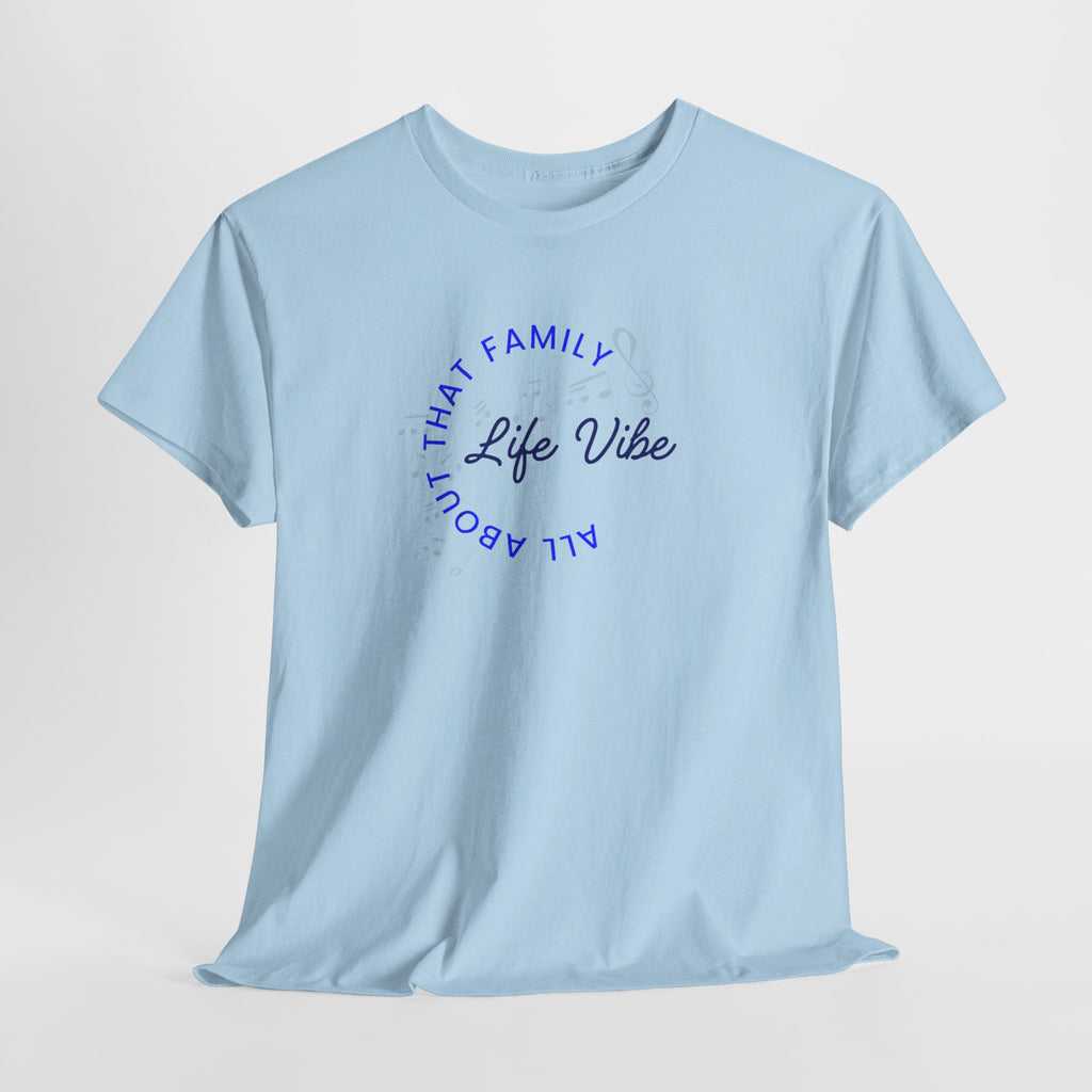 "All About My Family" Life Vibe T-Shirt —Minimal Circle Graphic Tee