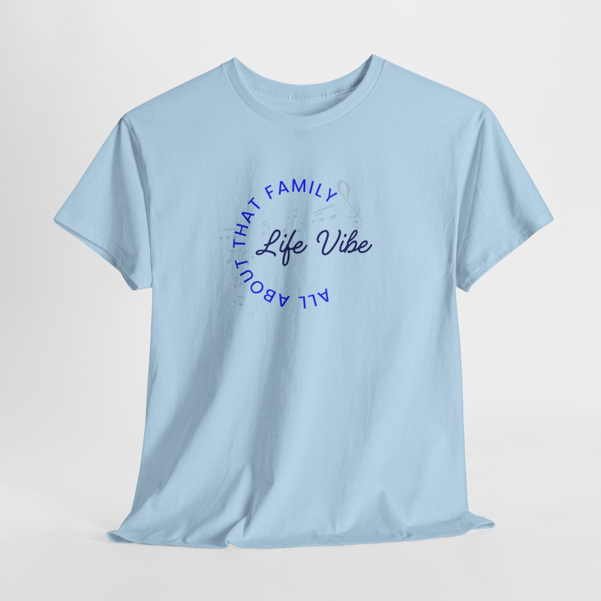 "All About My Family" Life Vibe T-Shirt —Minimal Circle Graphic Tee