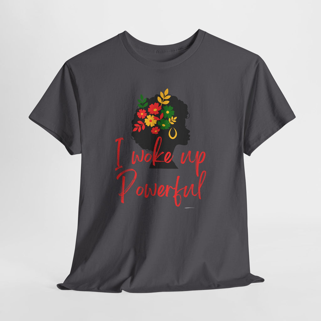 I Woke Up Peaceful" Minimal Line Art T-Shirt