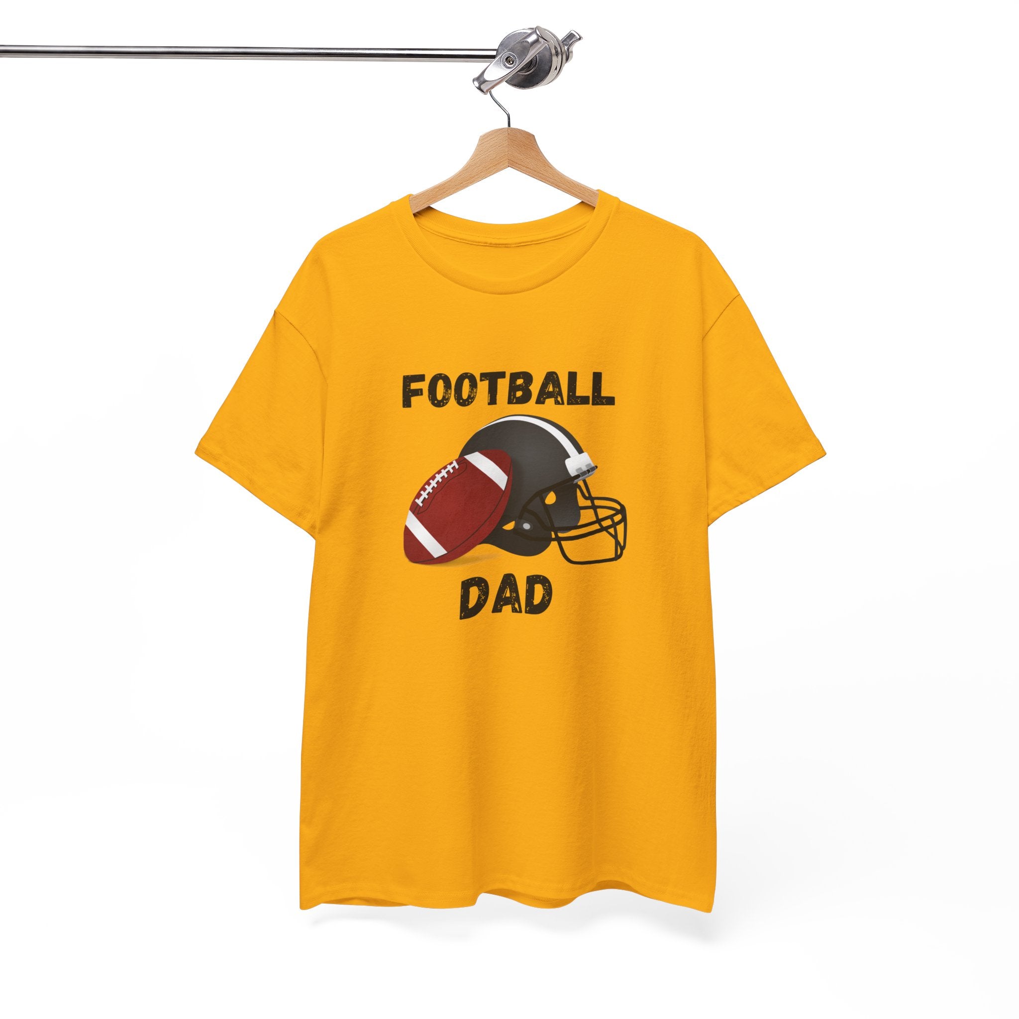 Football Dad T-Shirt — Classic Football & Helmet Tee for Proud Dads