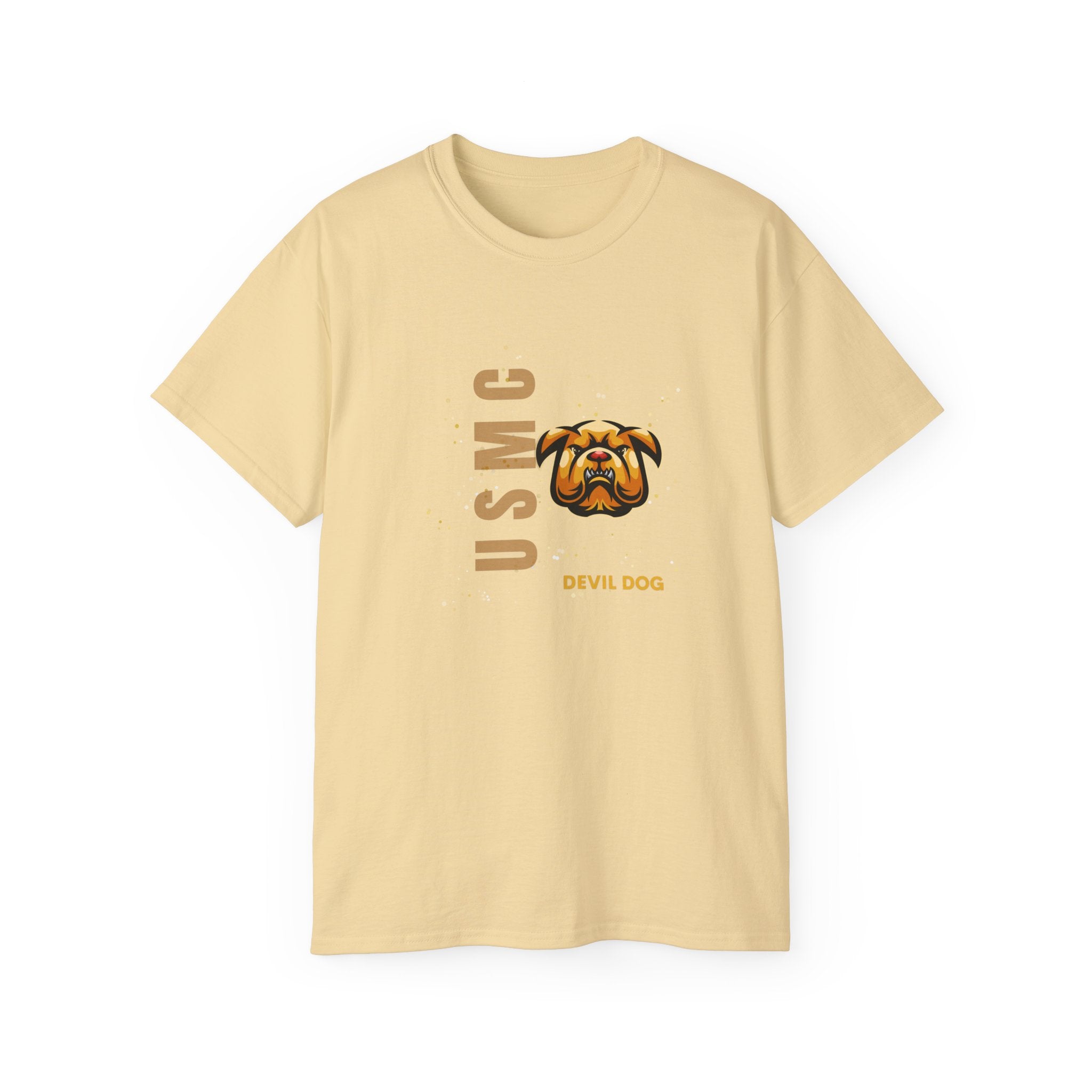 USMC Jarhead Bulldog T‑Shirt — Marine Corps Vertical Logo Tee