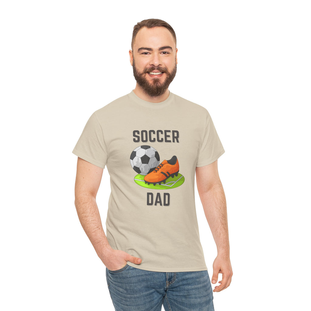 Soccer Dad T-Shirt – Graphic Soccer Ball & Cleat Tee, Father’s Day Gift