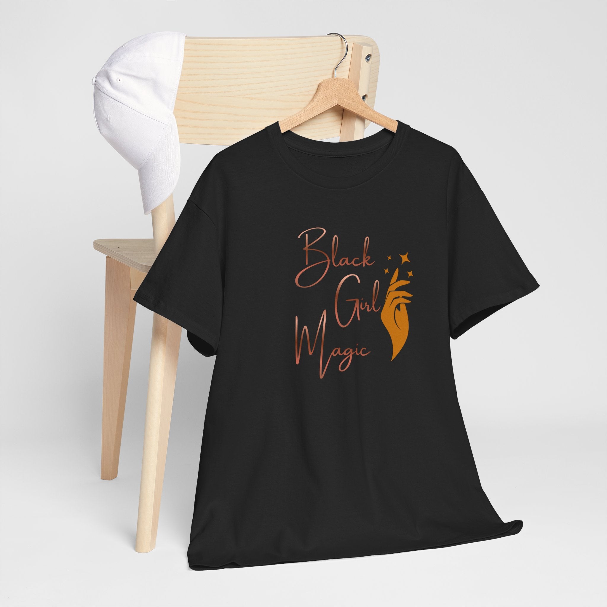 Black Girl Magic T-Shirt — Empowerment Tee with Feminine Illustration