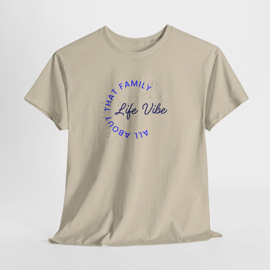 "All About My Family" Life Vibe T-Shirt —Minimal Circle Graphic Tee