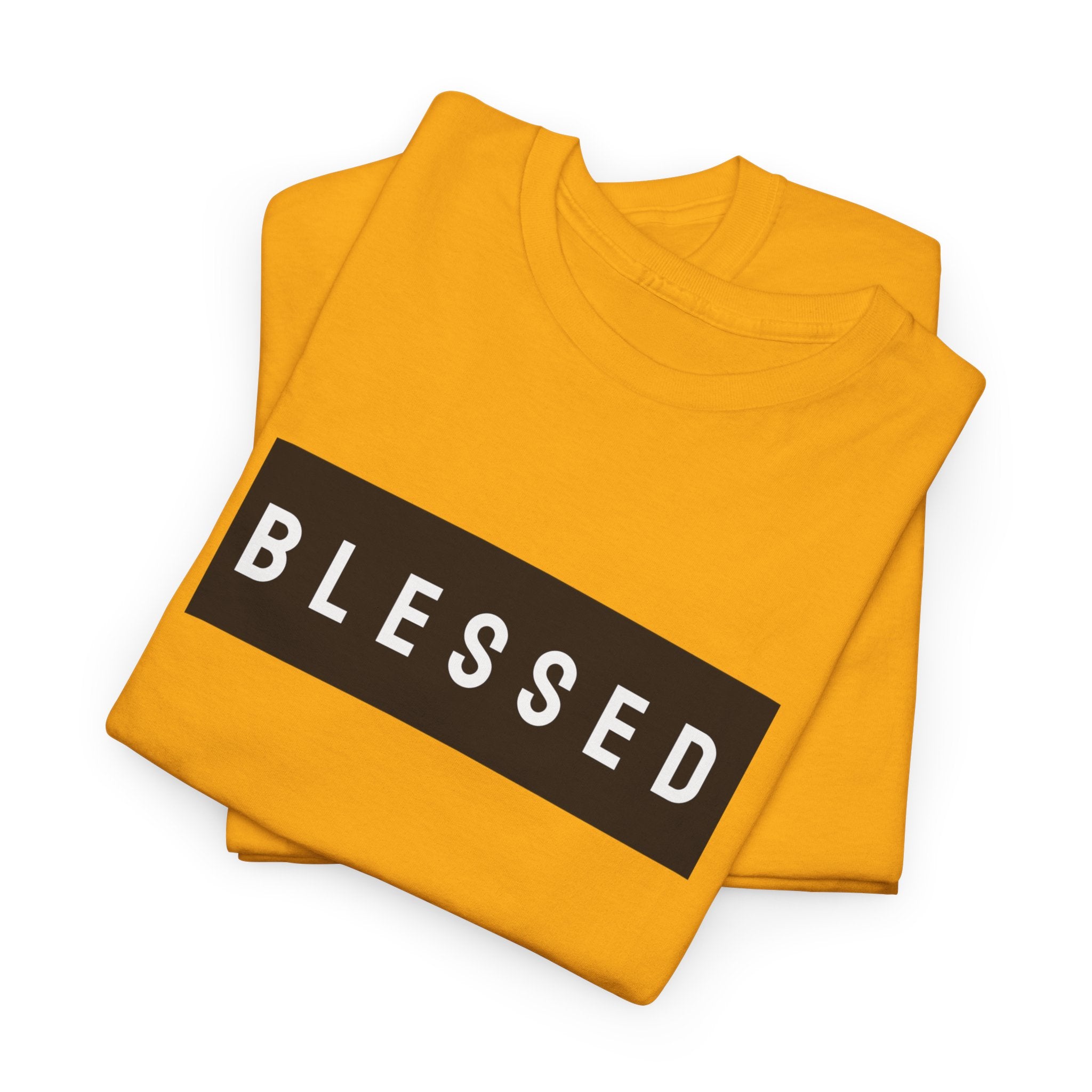 Blessed Box Logo T‑Shirt — Minimal Faith Graphic Tee
