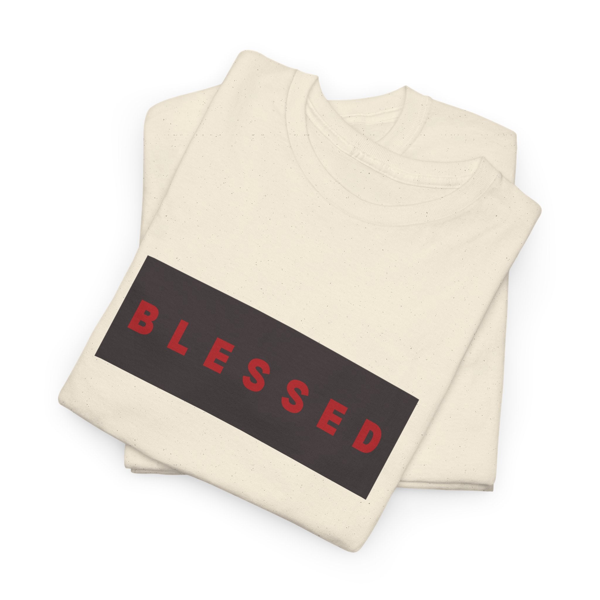 Blessed Box Logo T-Shirt — Minimal Christian Faith Tee
