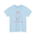 Romantic Holding Hands Tee — "Love Without Noise" Cotton Shirt