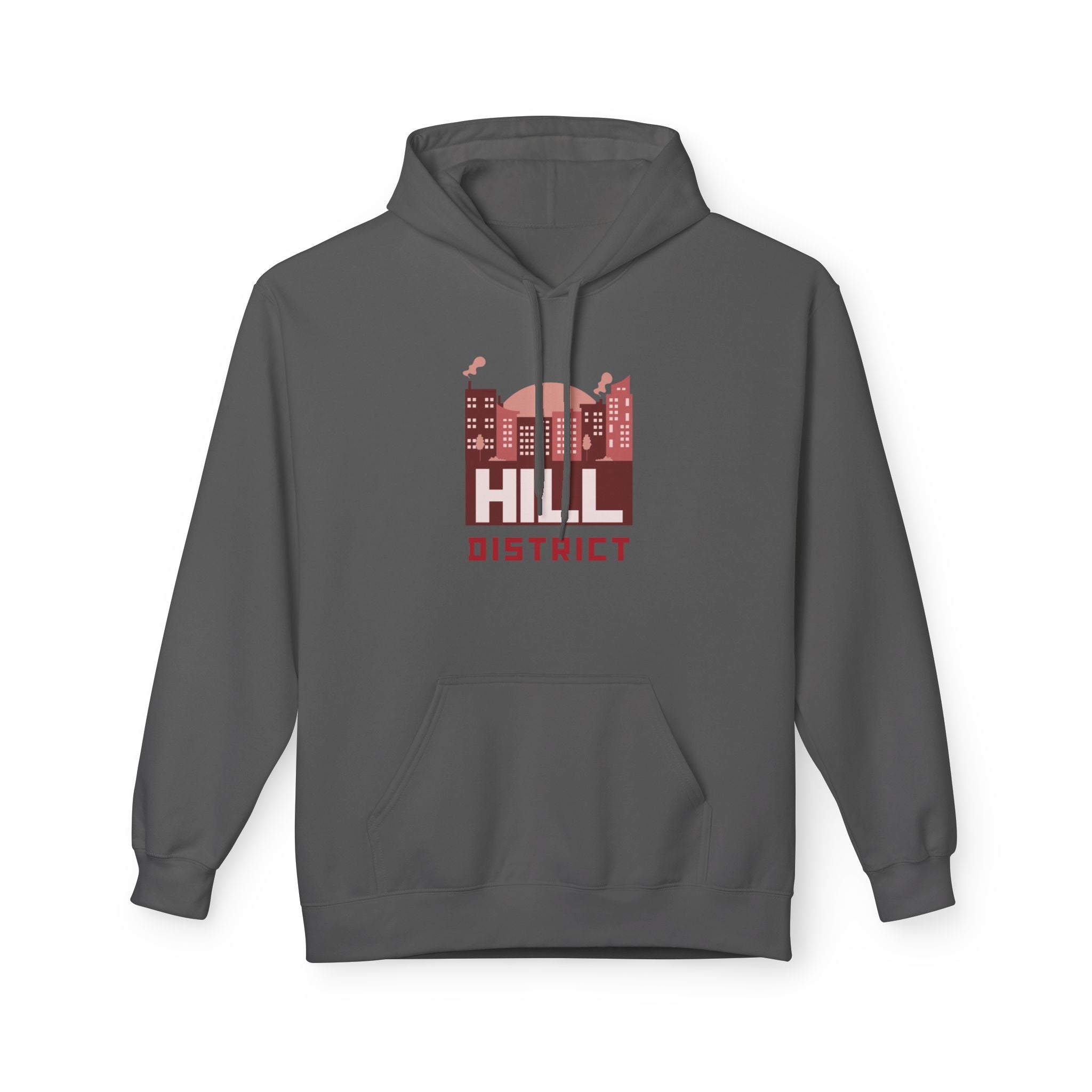 Hill District Hoodie — Vintage Cityscape Graphic Pullover