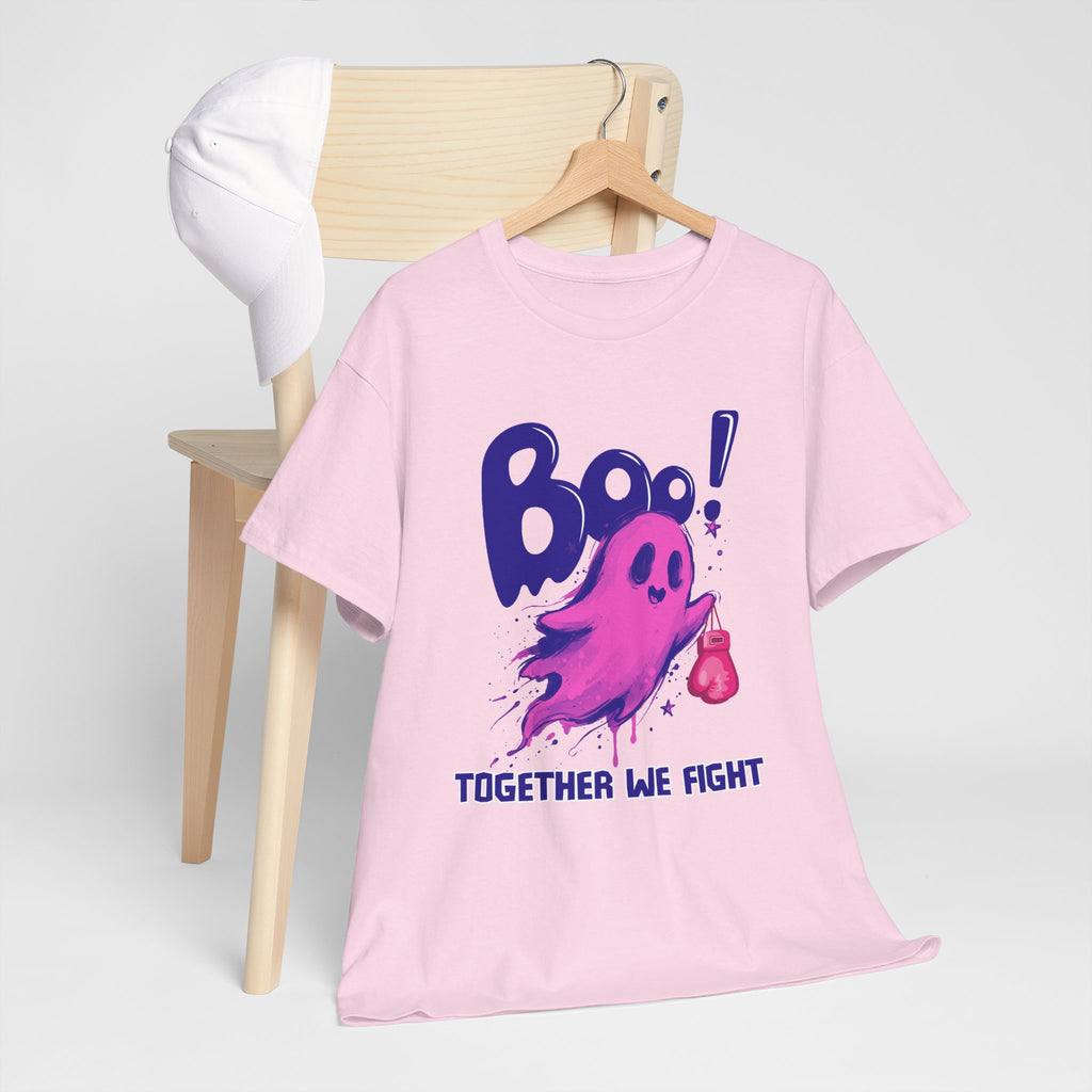 Boo! Together We Fight Tee — Pink Ghost Breast Cancer Awareness T-Shirt