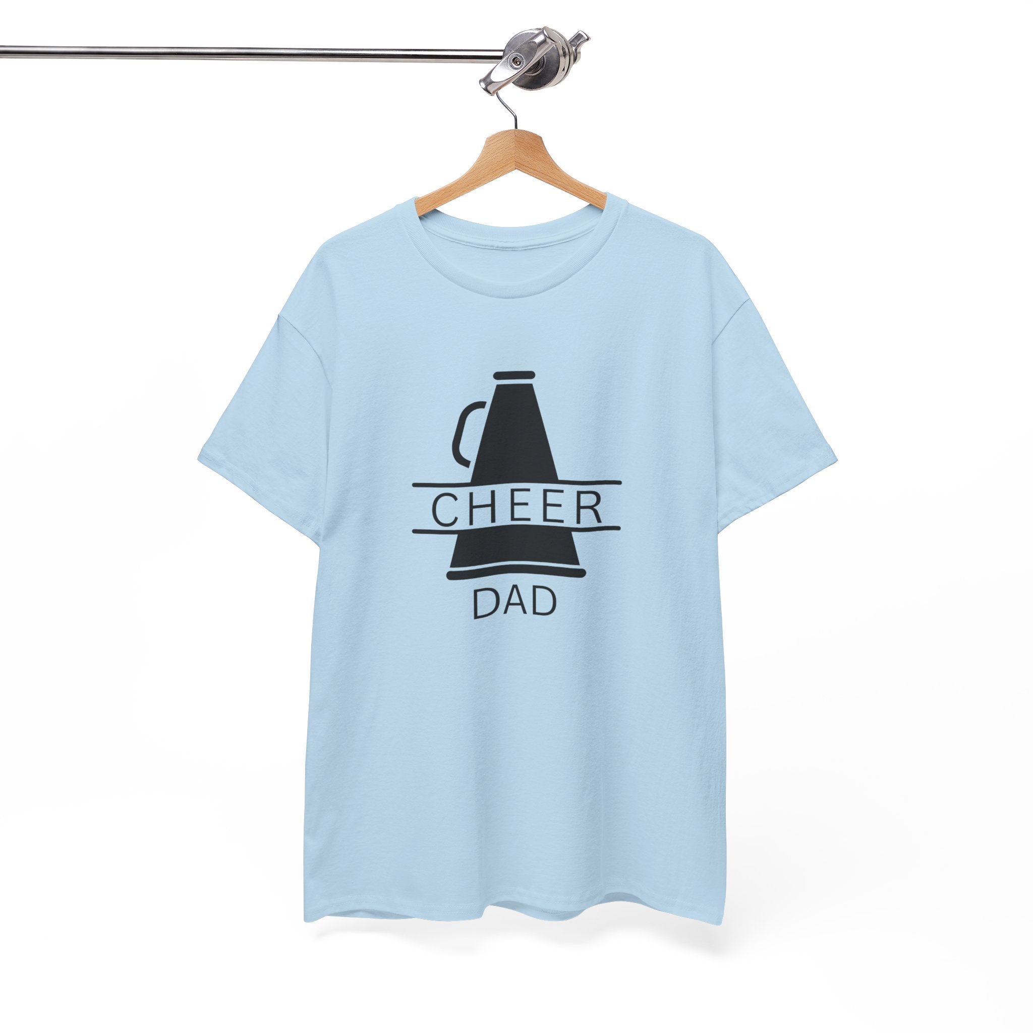 Cheer Dad T-Shirt – Megaphone Graphic Tee for Proud Cheerleading Fathers