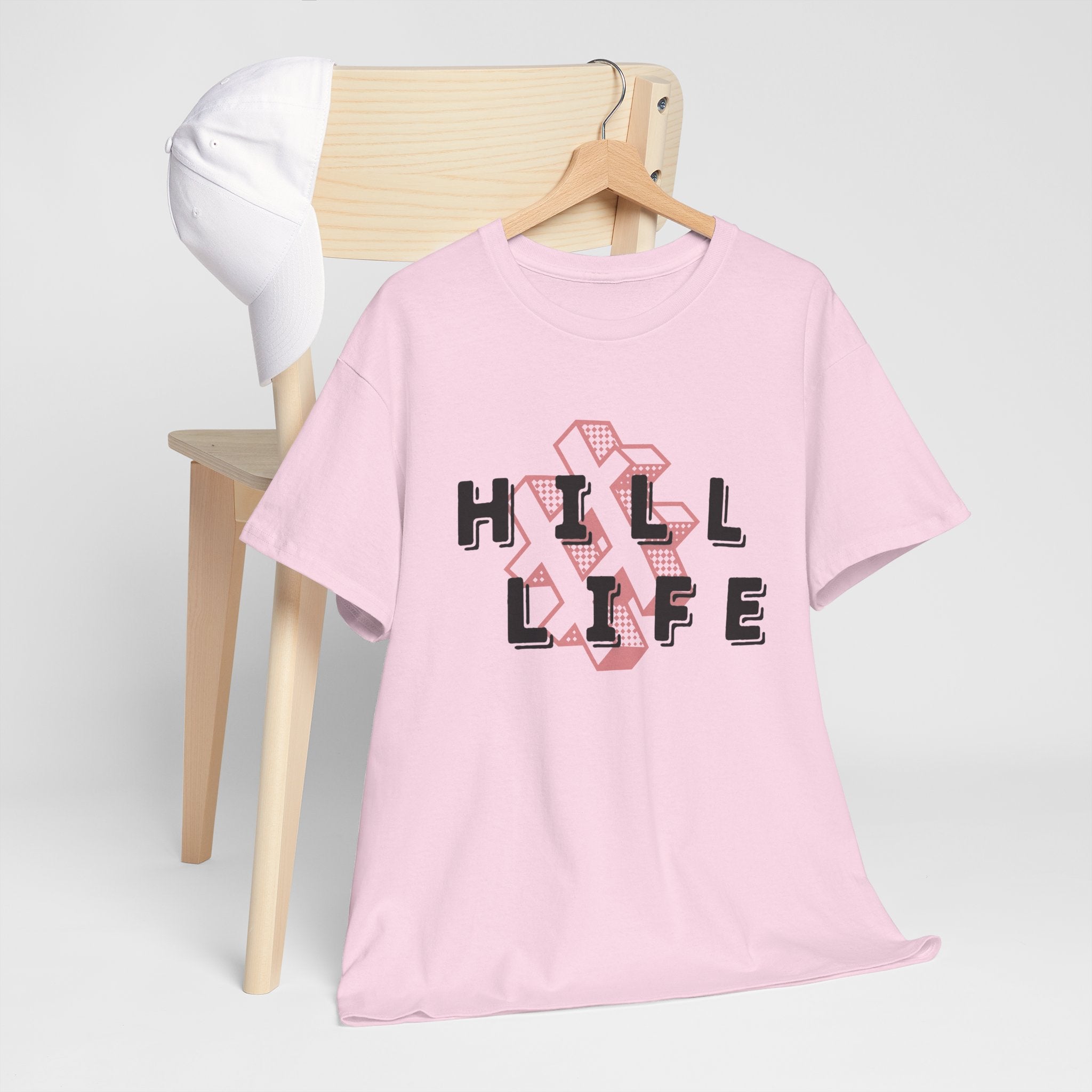 Hill Life T‑Shirt — Retro Geo Cross Graphic Tee