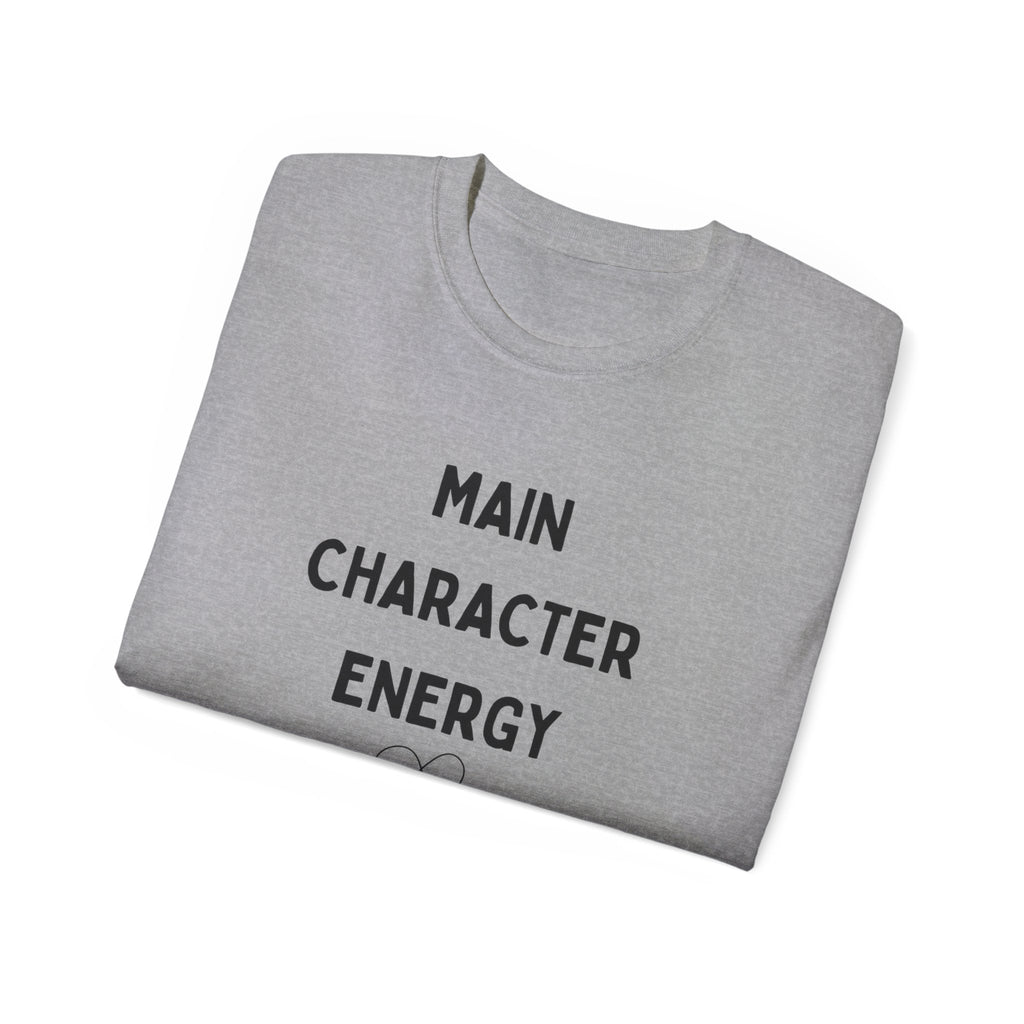 Main Character Energy Tee — "Match Me" Graphic Cotton Shirt