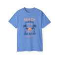 Beach Please It's a Girl's Trip Tee — Tropical Palm Sunset Vacation Shirt