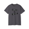 Army Wife T‑Shirt — Military Wife Tee with Combat Boot Graphic