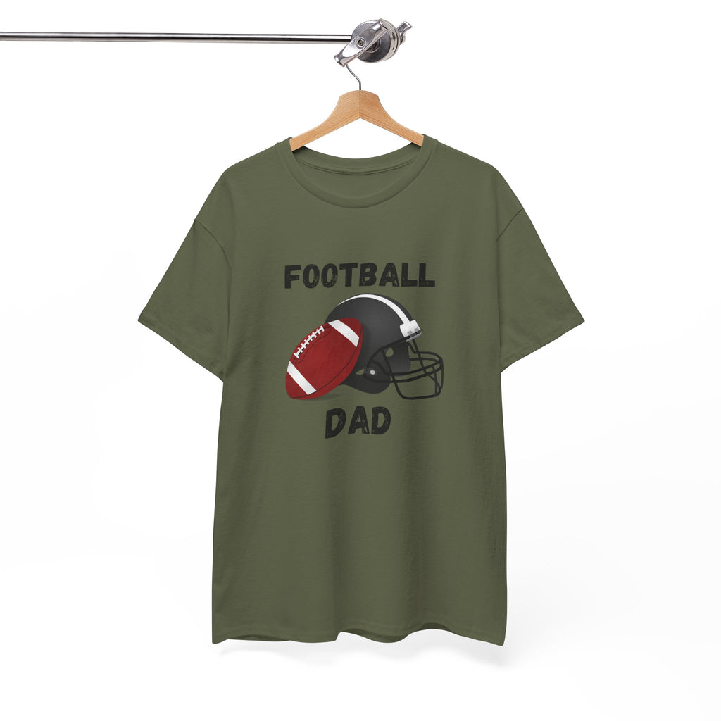 Football Dad T-Shirt — Classic Football & Helmet Tee for Proud Dads