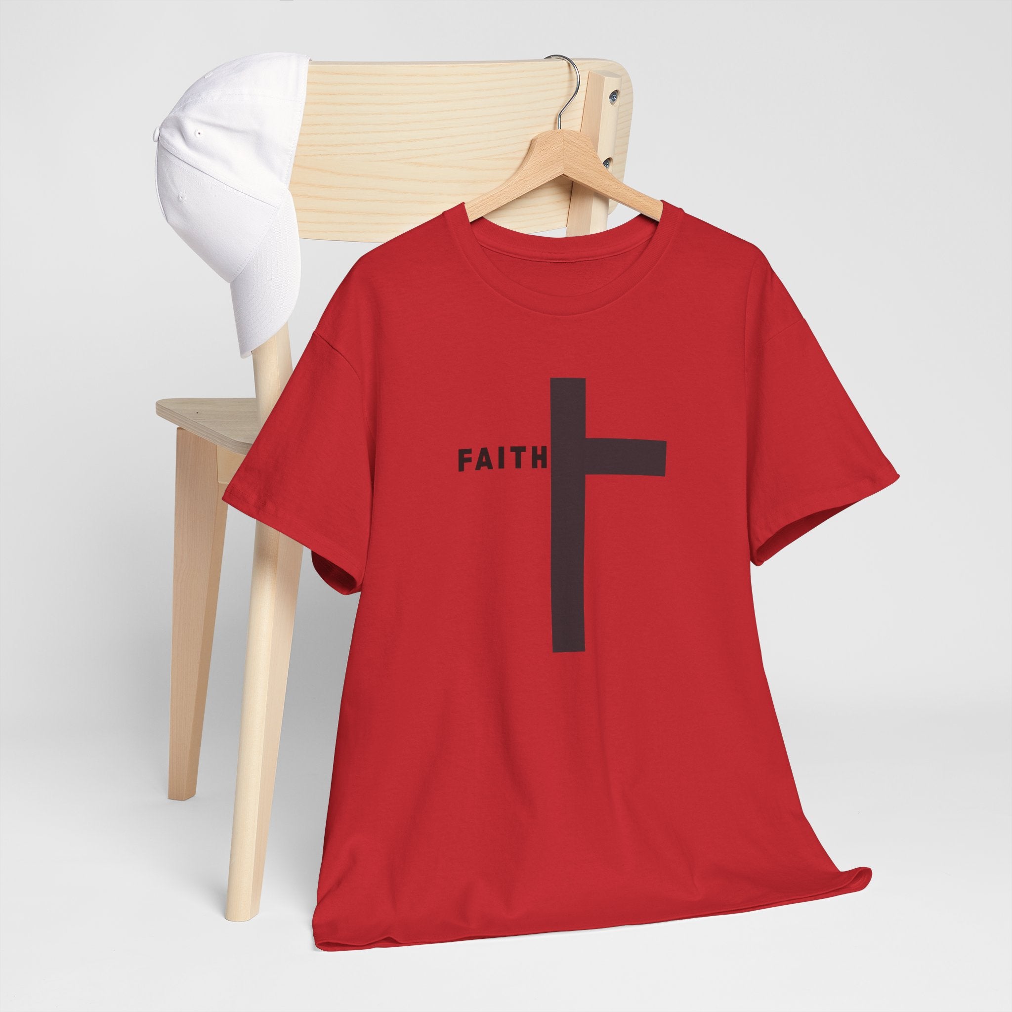 Faith Cross T‑Shirt — Minimal Christian Tee