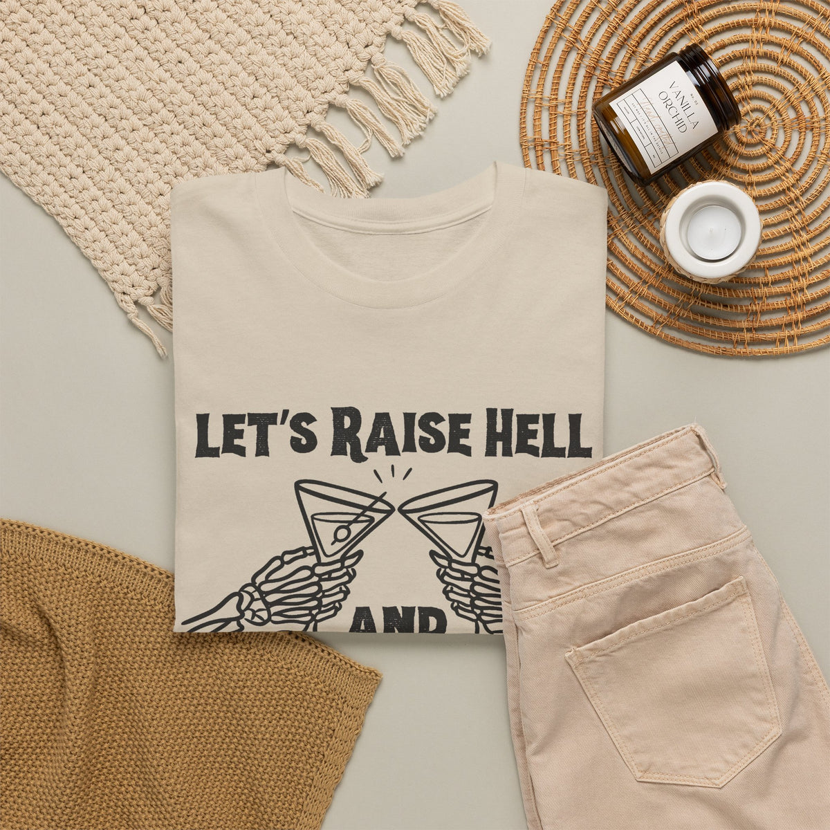 Let's Raise Hell and Raise a Glass T-Shirt