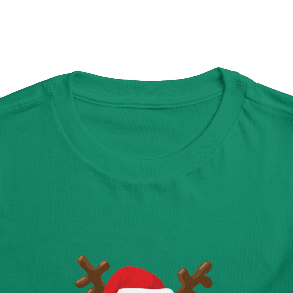 Santa’s Little Helper Reindeer Toddler Short Sleeve Tee