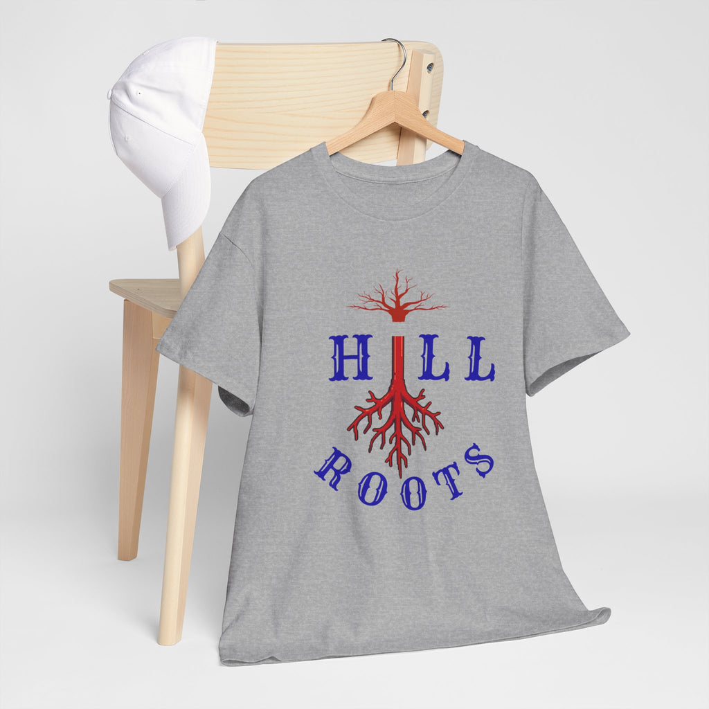T-Shirt — Hill Roots Logo Tee (red tree roots graphic)