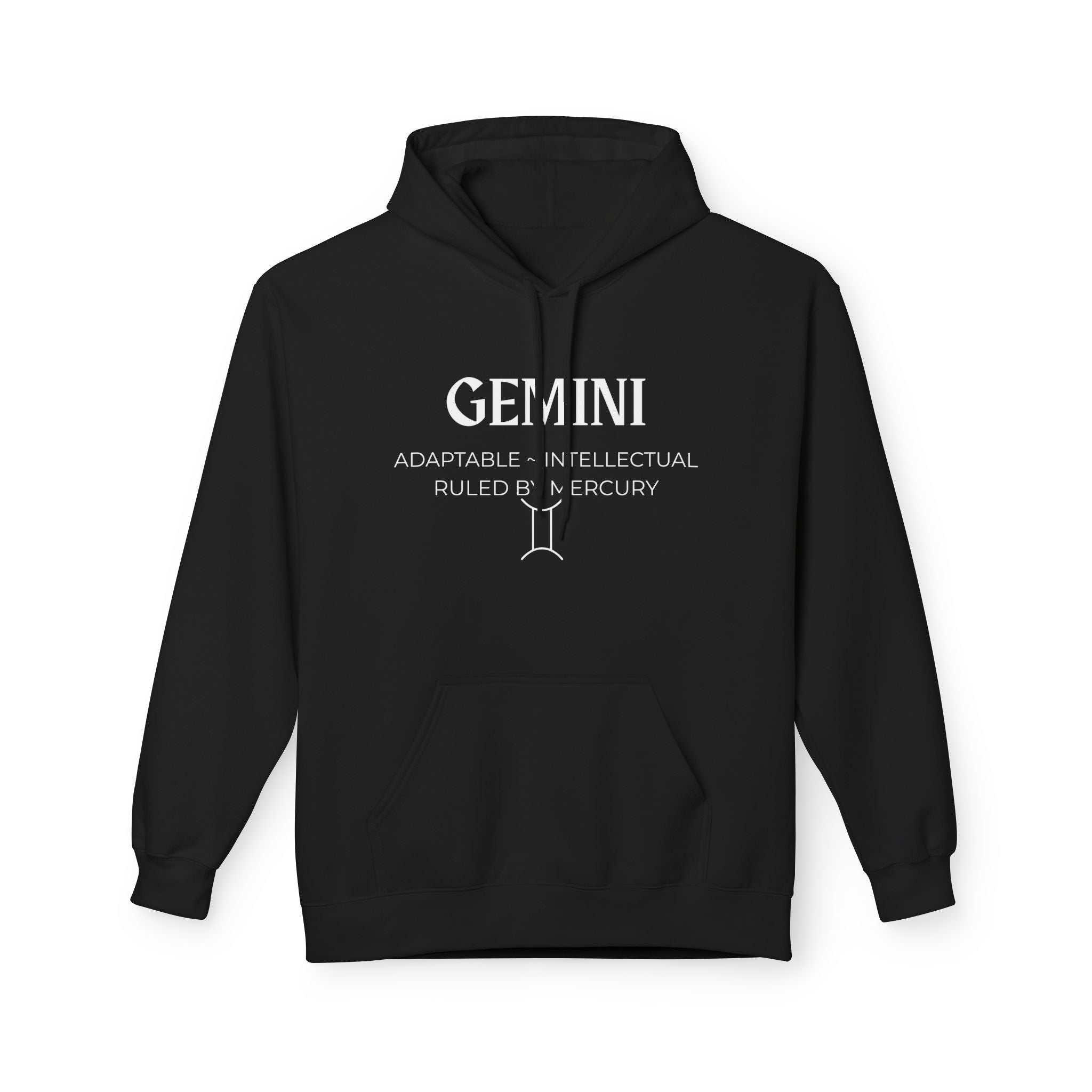 Astrological Gemini Fleece Hoodie
