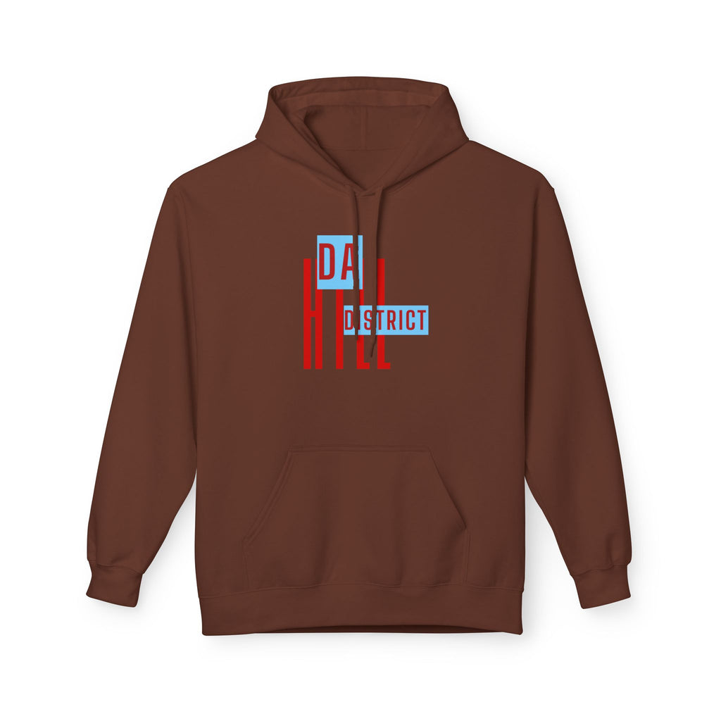 Hill District Retro Text Hoodie — 'Da Hill District' Pittsburgh Pride Sweatshirt