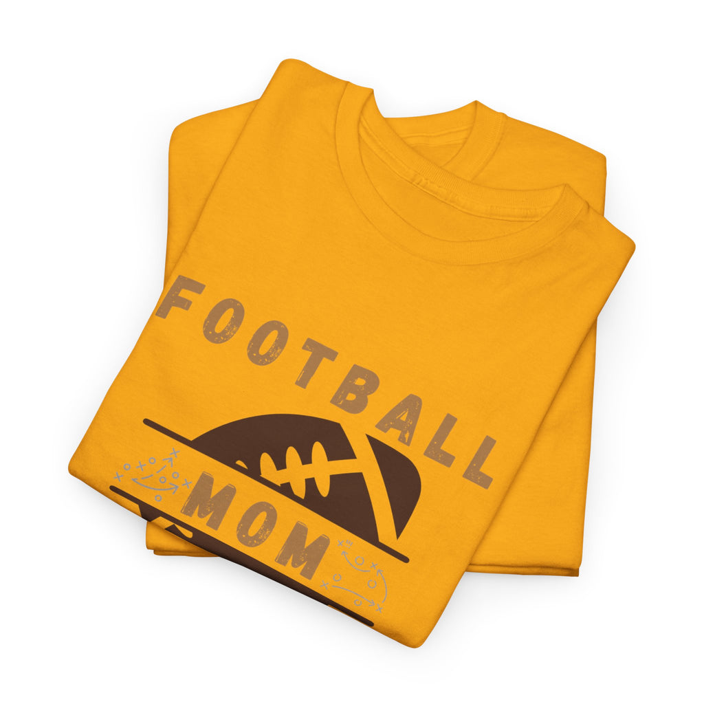 Football Mom T-Shirt — Retro Brown Football Design
