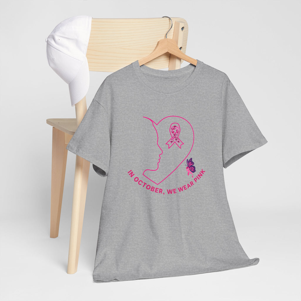 Breast Cancer Awareness T-Shirt — "In October, We Wear Pink" Tee
