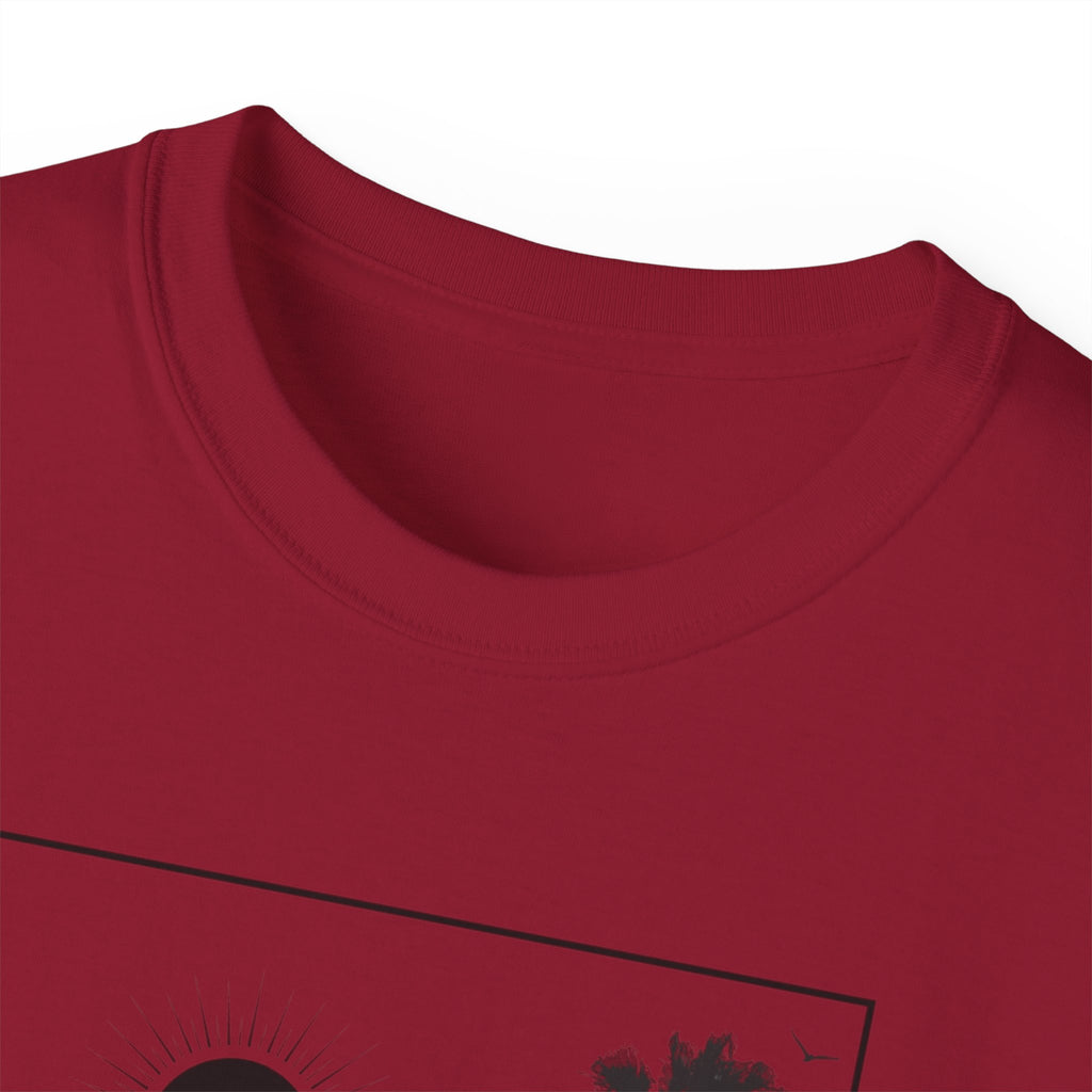 Vacation Loading T‑Shirt — Retro Palm & Sunset Graphic Tee