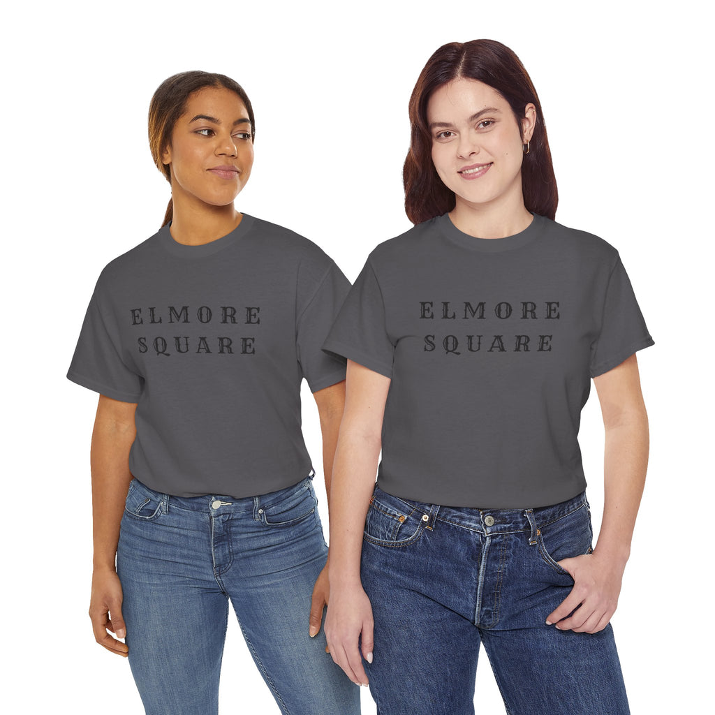 Elmore Square Vintage Text T-Shirt