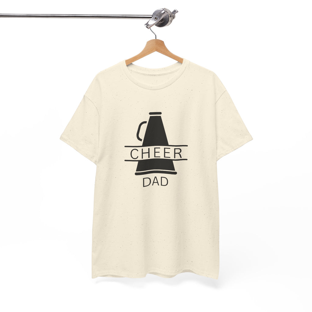 Cheer Dad T-Shirt – Megaphone Graphic Tee for Proud Cheerleading Fathers