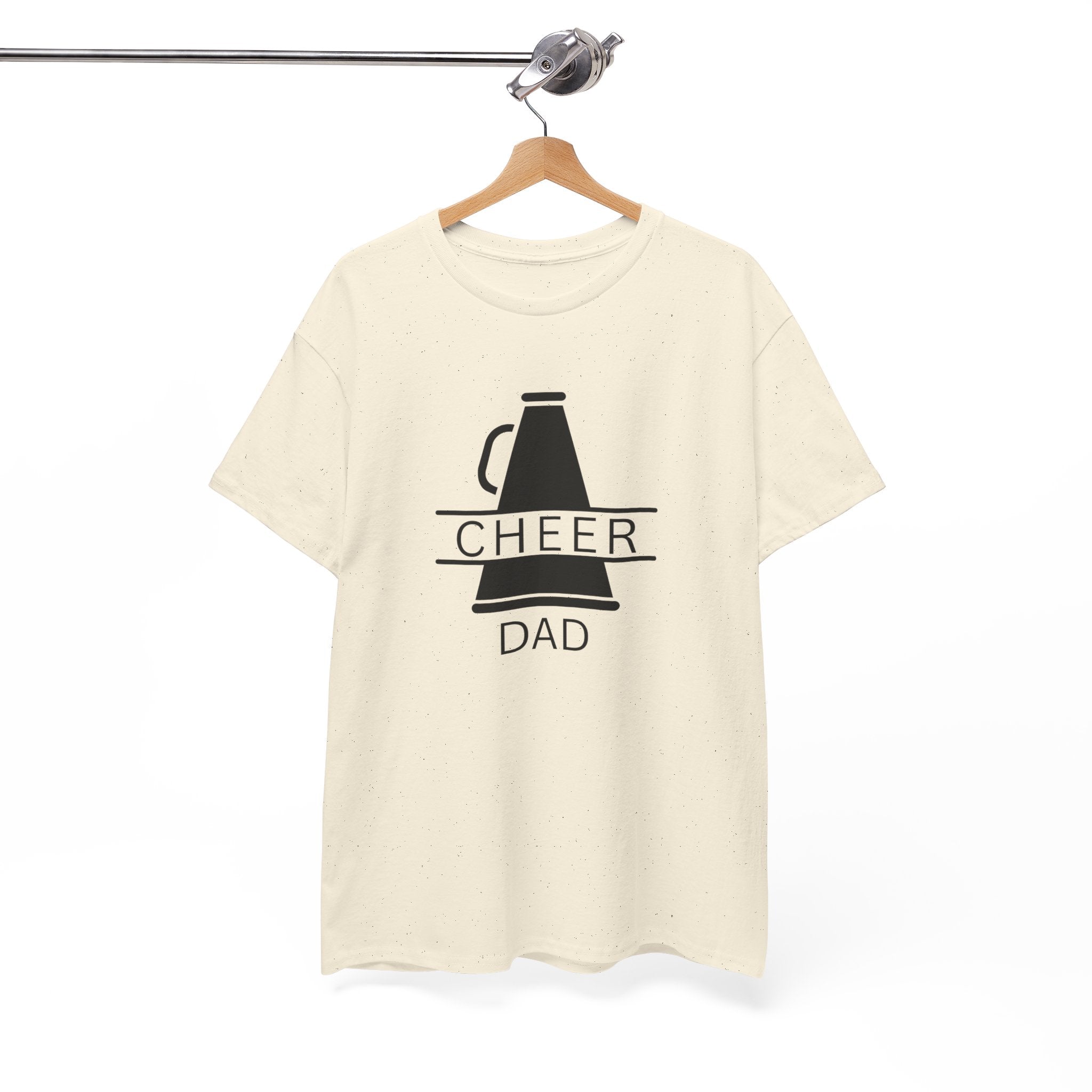 Cheer Dad T-Shirt – Megaphone Graphic Tee for Proud Cheerleading Fathers