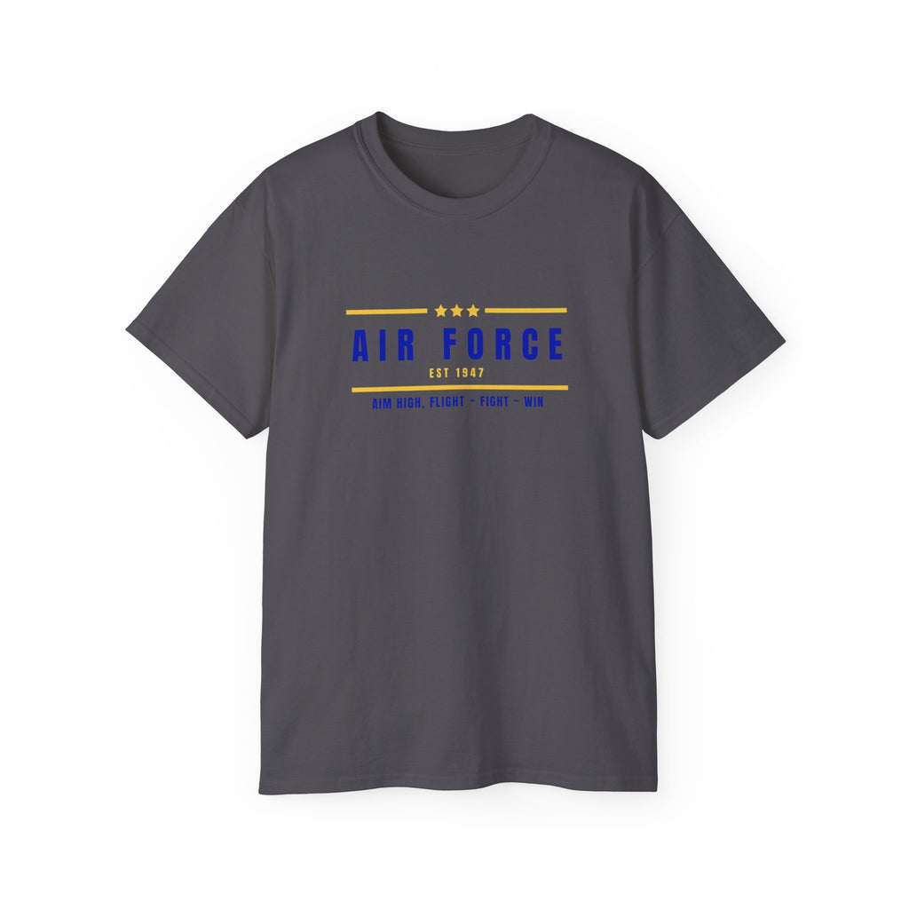 Air Force Vintage Stripe Tee — "Air Force" Graphic T-Shirt