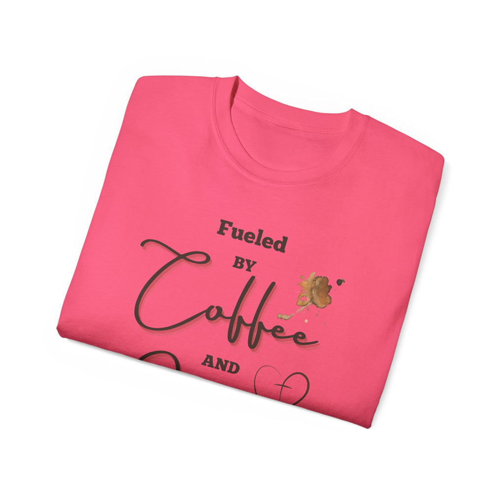 Coffee and Jesus T‑Shirt — "Fueled by Coffee and Jesus" Faith Graphic Tee