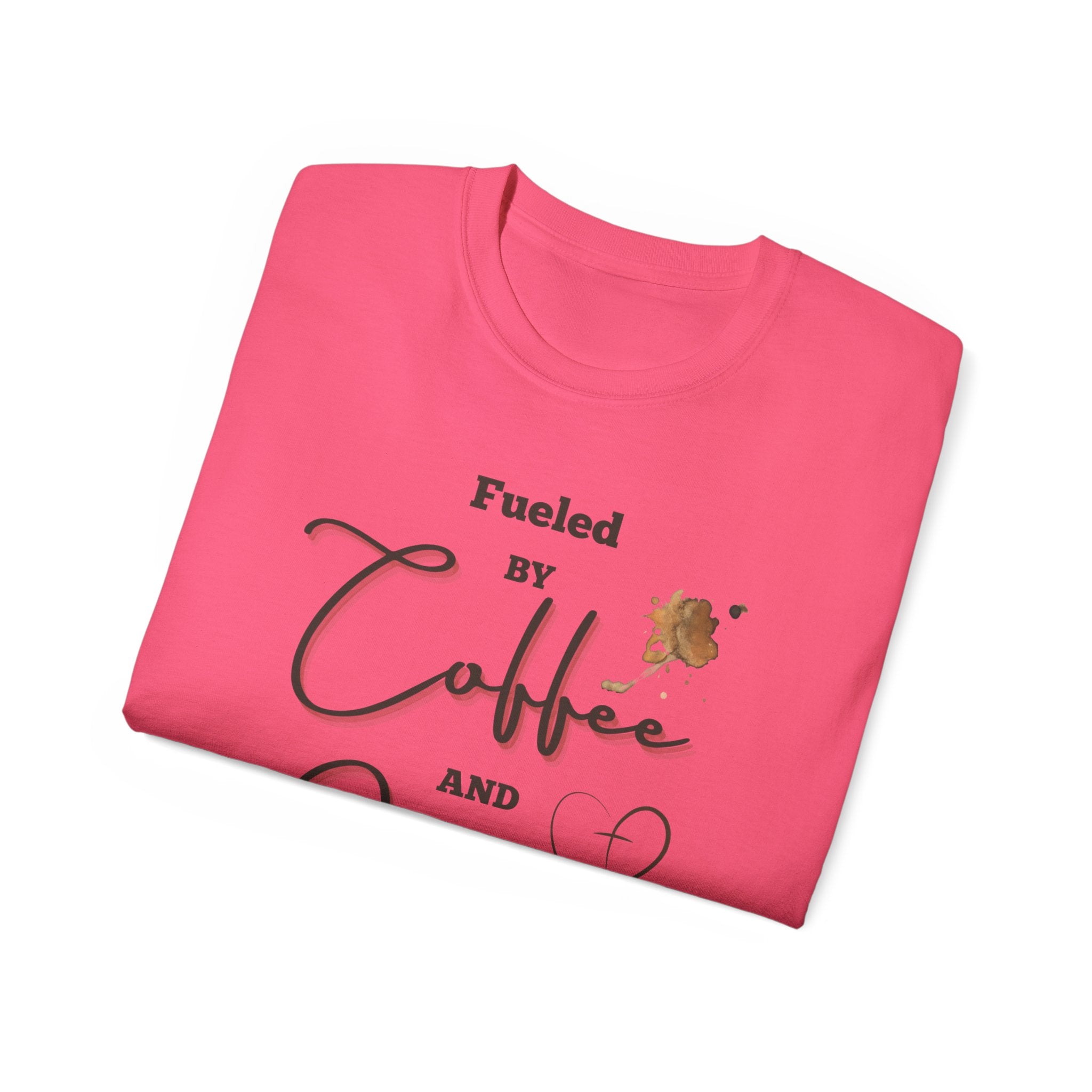 Coffee and Jesus T‑Shirt — "Fueled by Coffee and Jesus" Faith Graphic Tee
