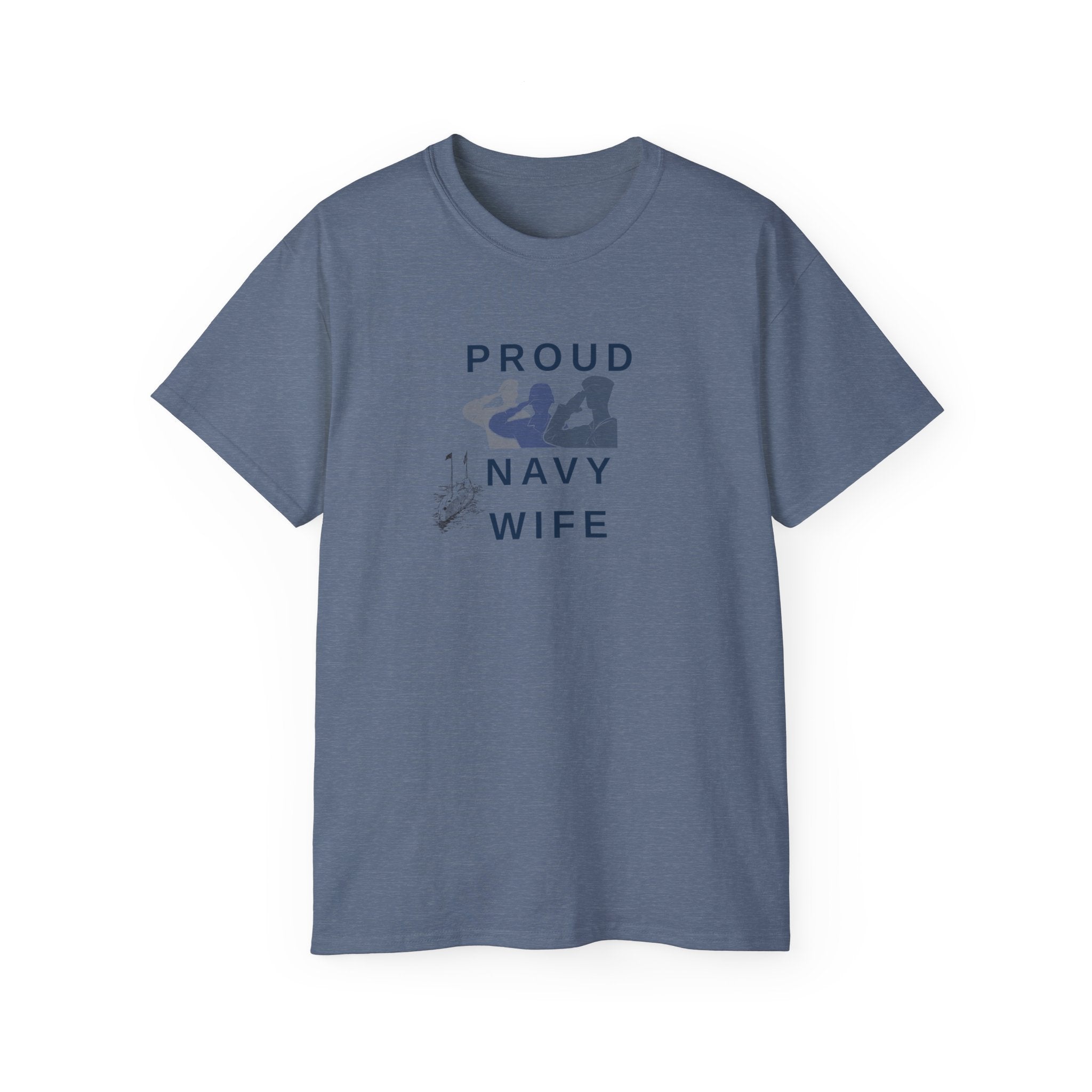 Proud Navy Wife T‑Shirt — Military Spouse Support Tee