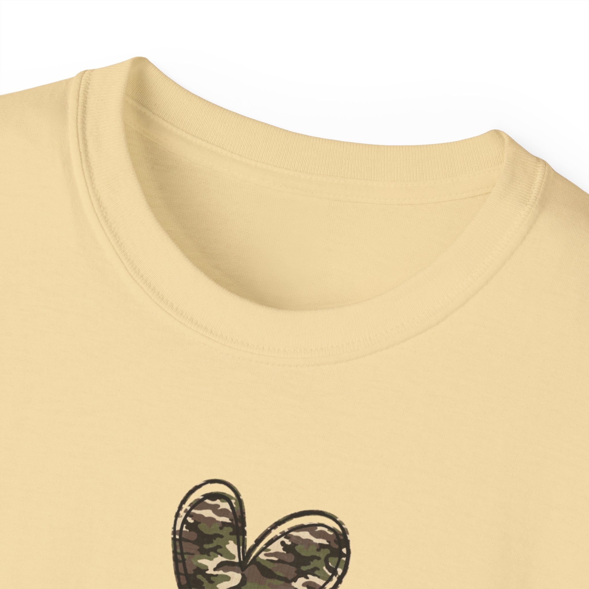 Proud Marine Wife T-Shirt — Camouflage Heart & Marine Family Tee