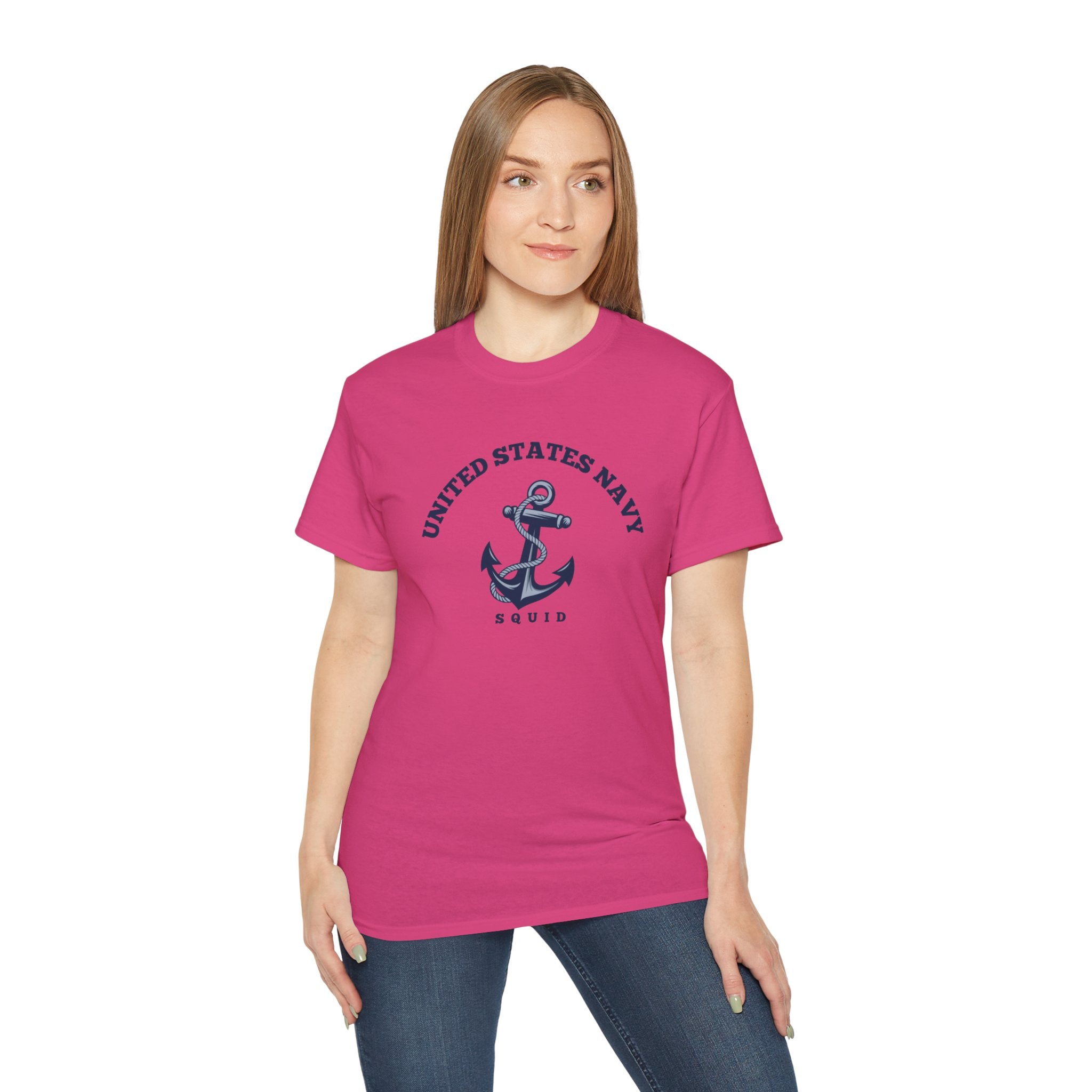 United States Navy Anchor Tee — "Squid" Graphic Cotton T-Shirt