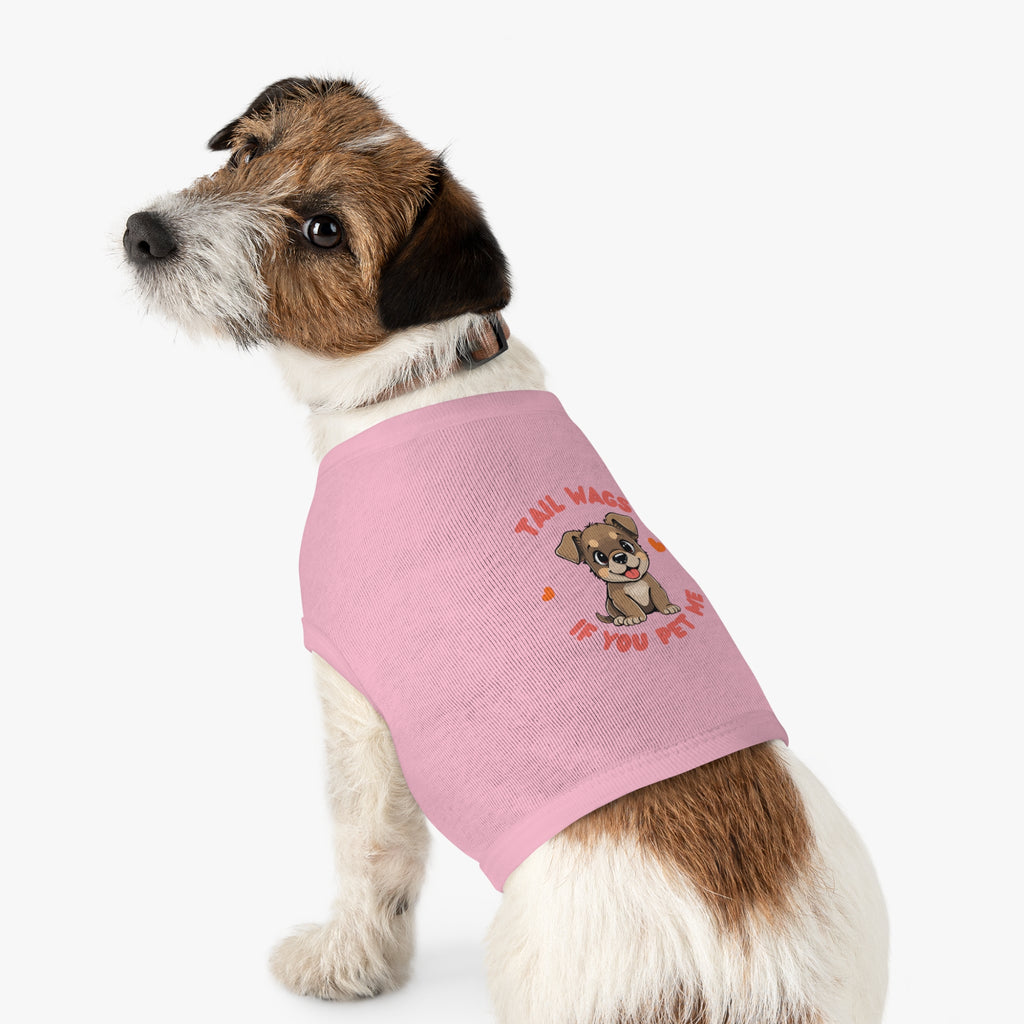"Tail Wags...pet me" Pet Tank Top