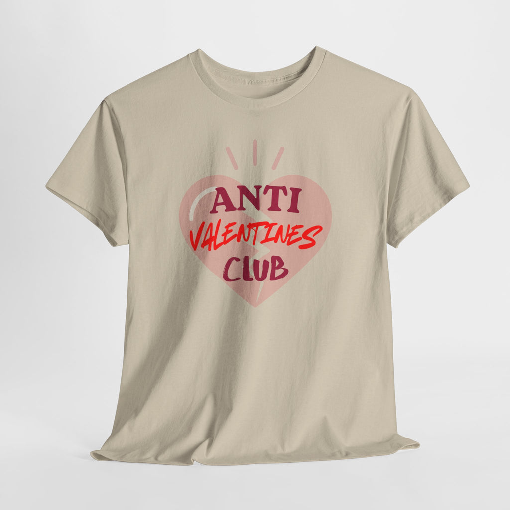 T-Shirt — Anti Valentines Day Club Heart Graphic Tee