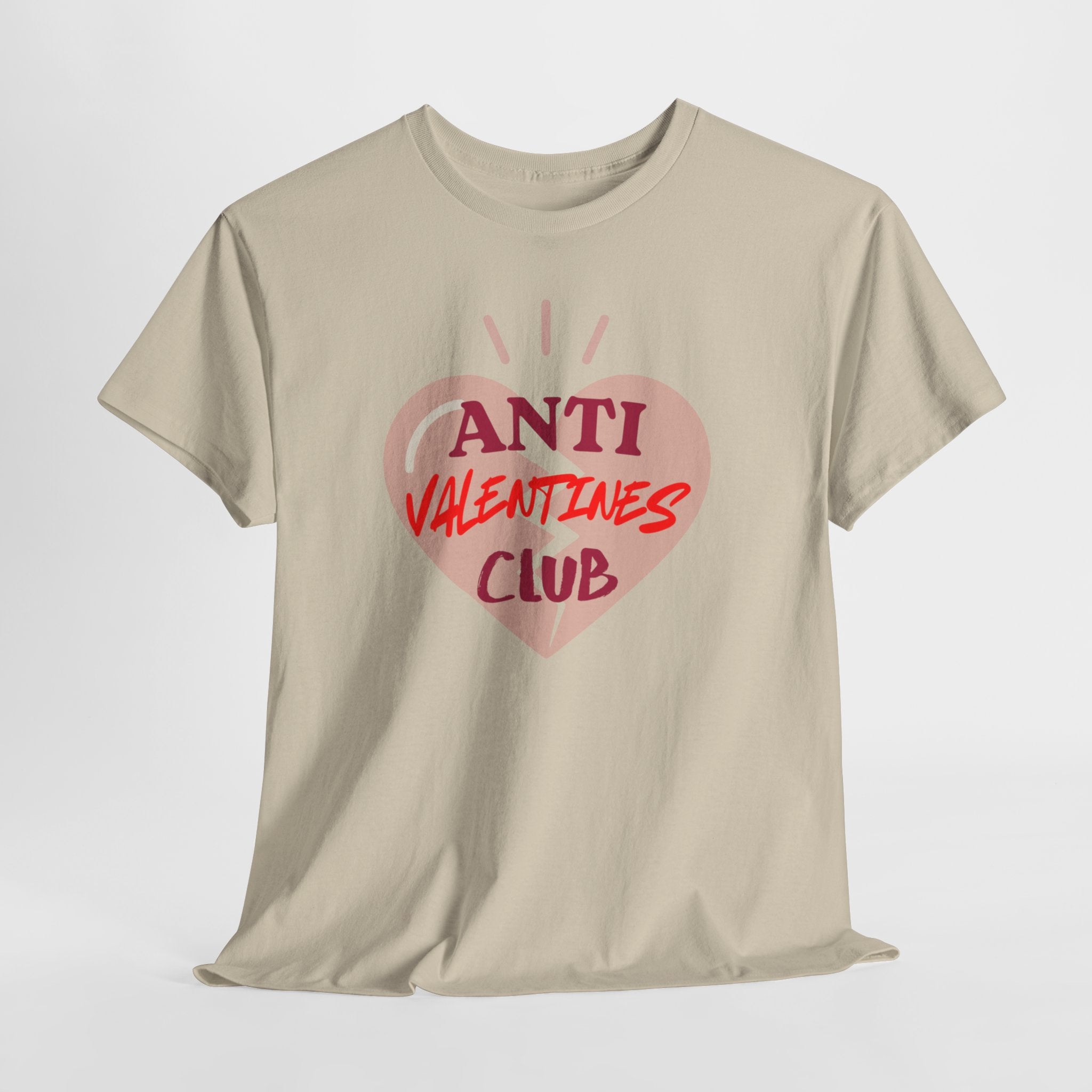T-Shirt — Anti Valentines Day Club Heart Graphic Tee