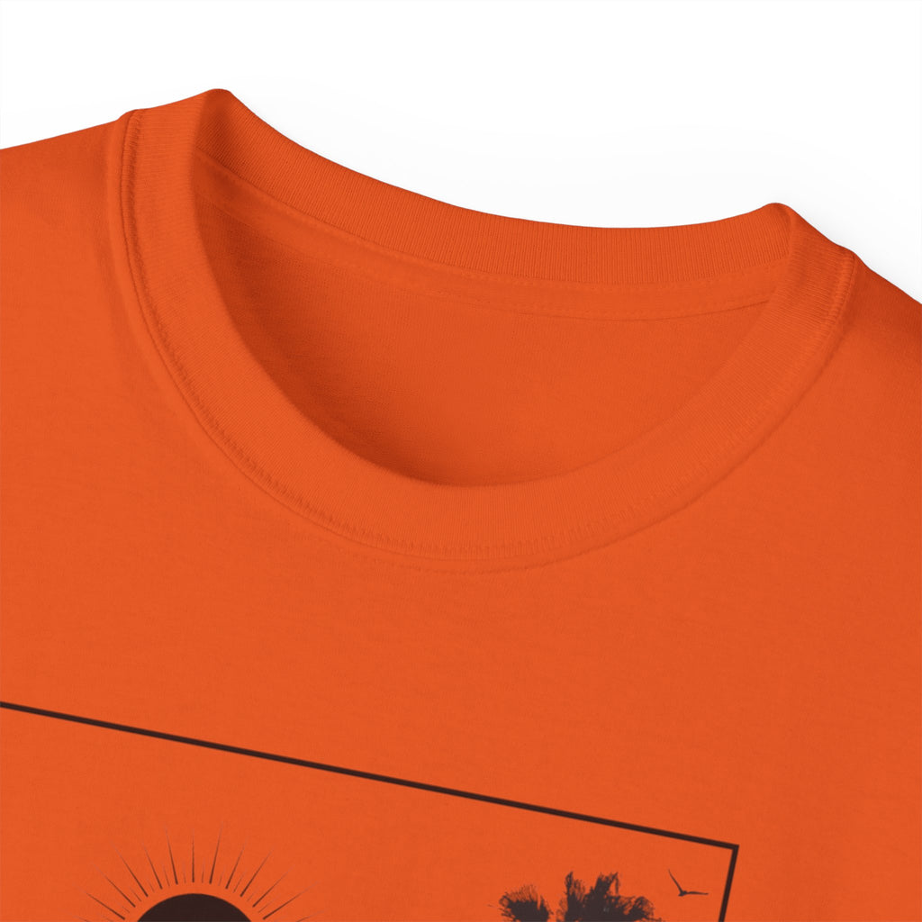 Vacation Loading T‑Shirt — Retro Palm & Sunset Graphic Tee