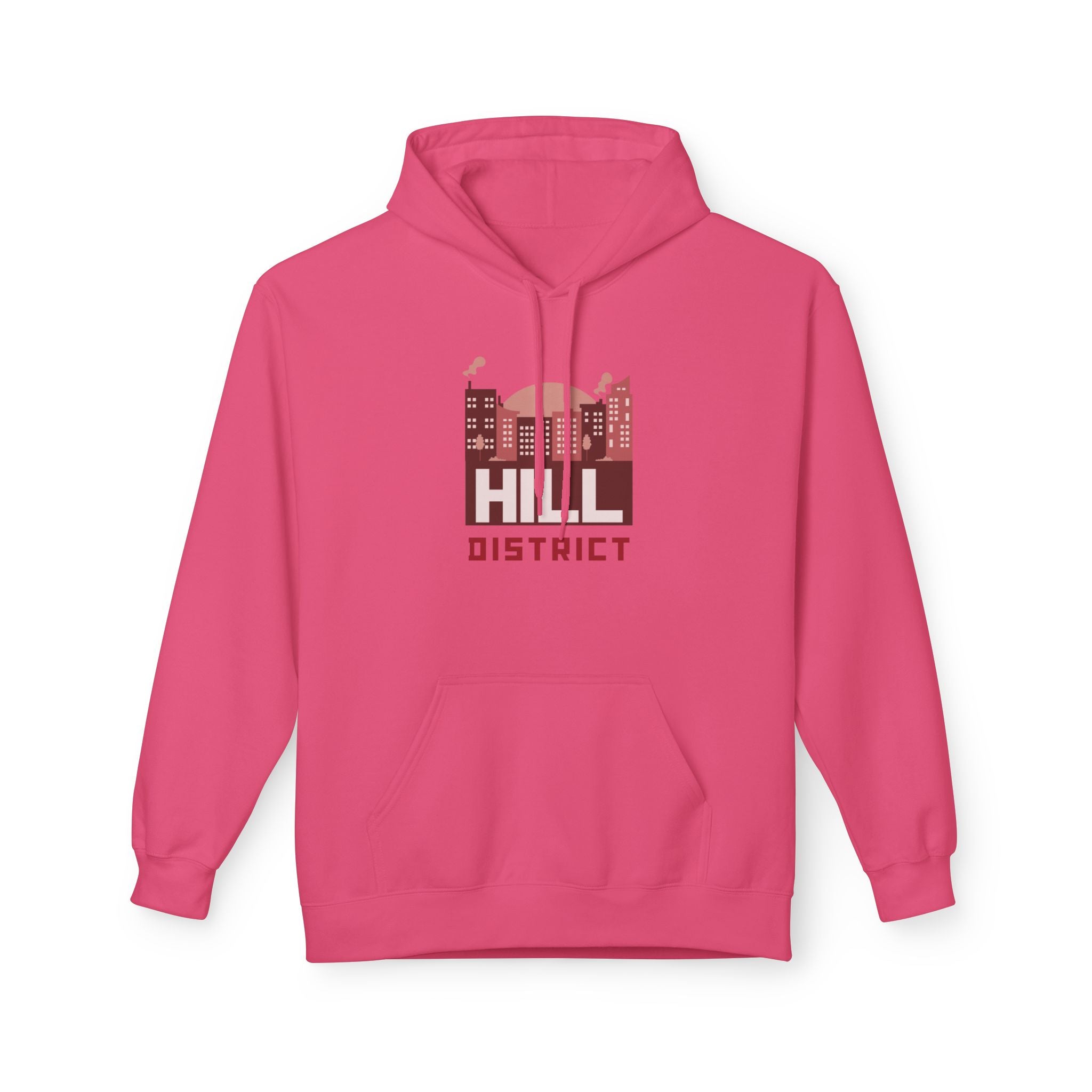 Hill District Hoodie — Vintage Cityscape Graphic Pullover