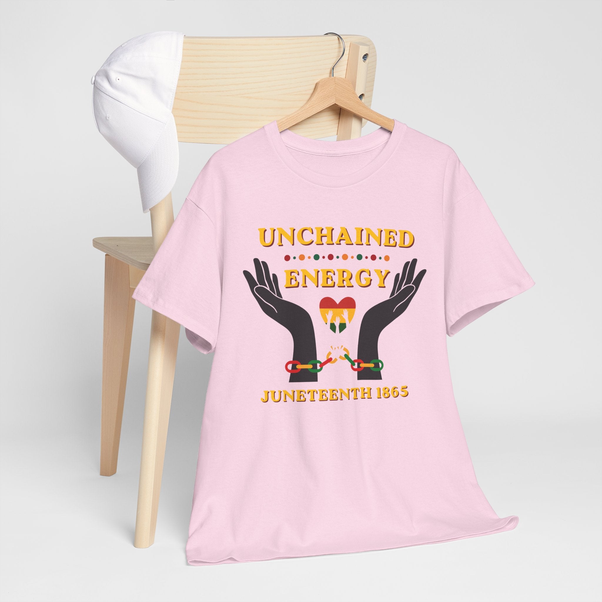 Juneteenth "Unchained Energy" Tee — Juneteenth 1865 Celebration T-Shirt