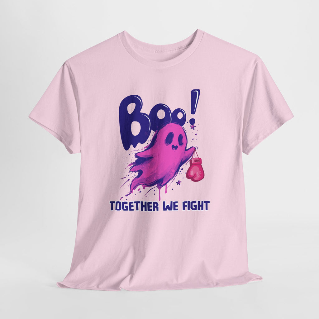Boo! Together We Fight Tee — Pink Ghost Breast Cancer Awareness T-Shirt