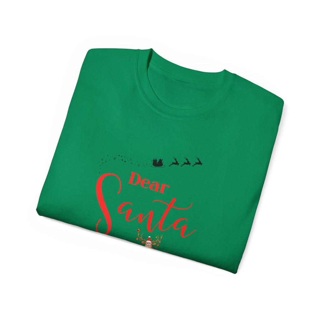 Dear Santa Eco-Friendly Re-Gifting Tee, Unisex Christmas Shirt, Holiday Gift, Funny Santa Tee, Eco-Conscious Apparel