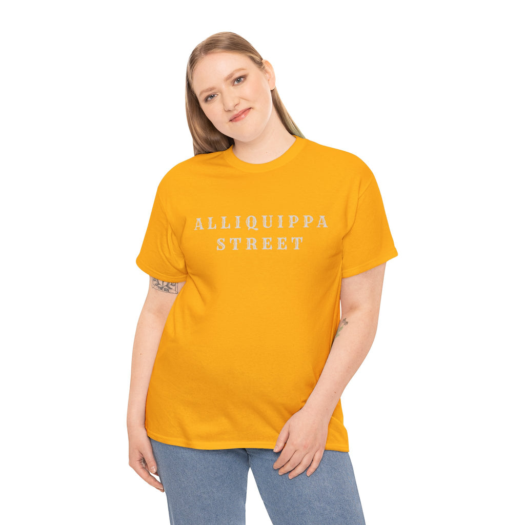 Alliquippa Street Tee — Vintage Block Letter Neighborhood T-Shirt