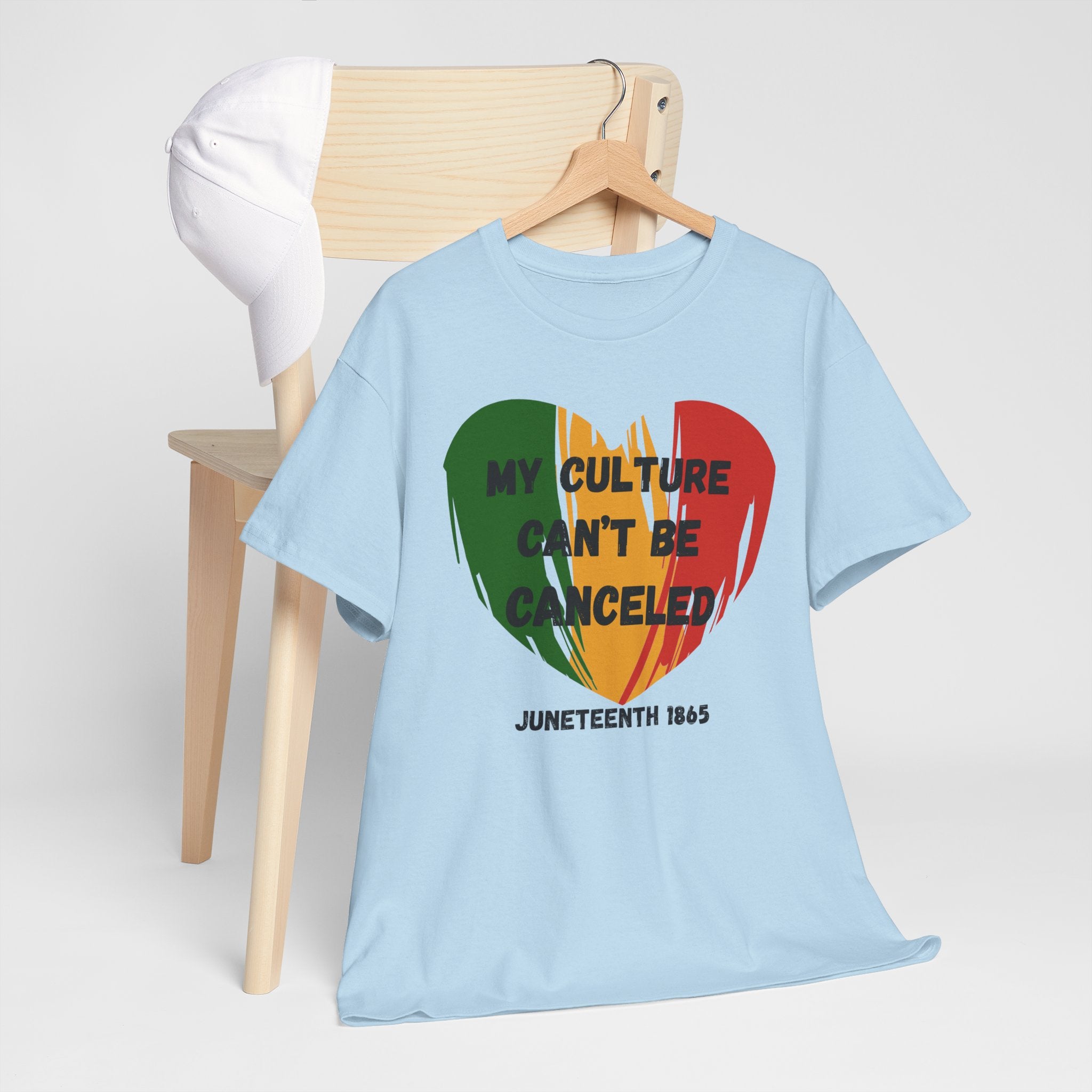 T-Shirt — "My Culture Can't Be Canceled" Juneteenth Heart Tee